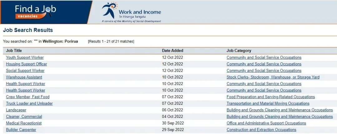 图片来源：Work & Income官网