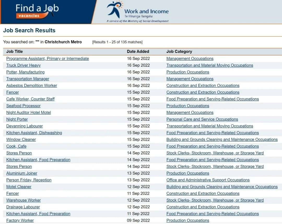 图片来源：Work & Income官网