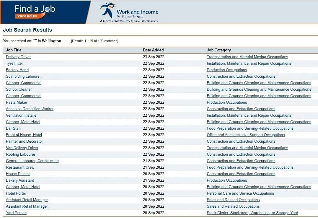 图片来源：Work & Income官网